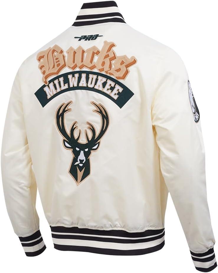 imagePro Standard Mens NBA Best Of Satin JacketEggshell Black