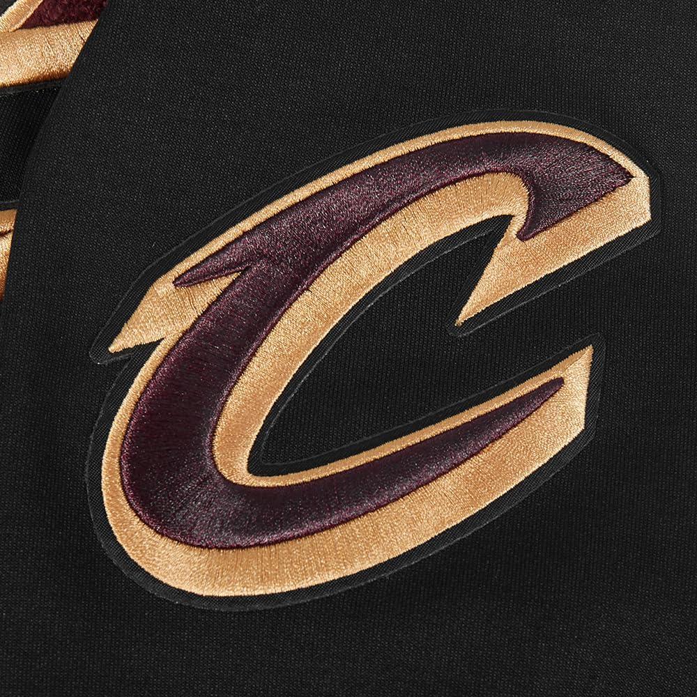 imagePro Standard Mens NBA Classic Chenille Cotton Double Knit Full Zip HoodieBlack