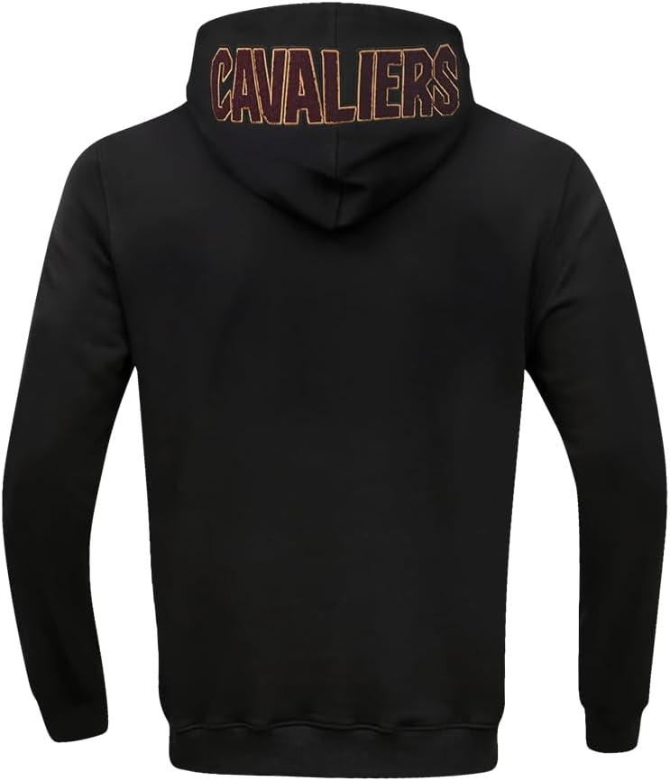 imagePro Standard Mens NBA Classic Chenille Cotton Double Knit Full Zip HoodieBlack