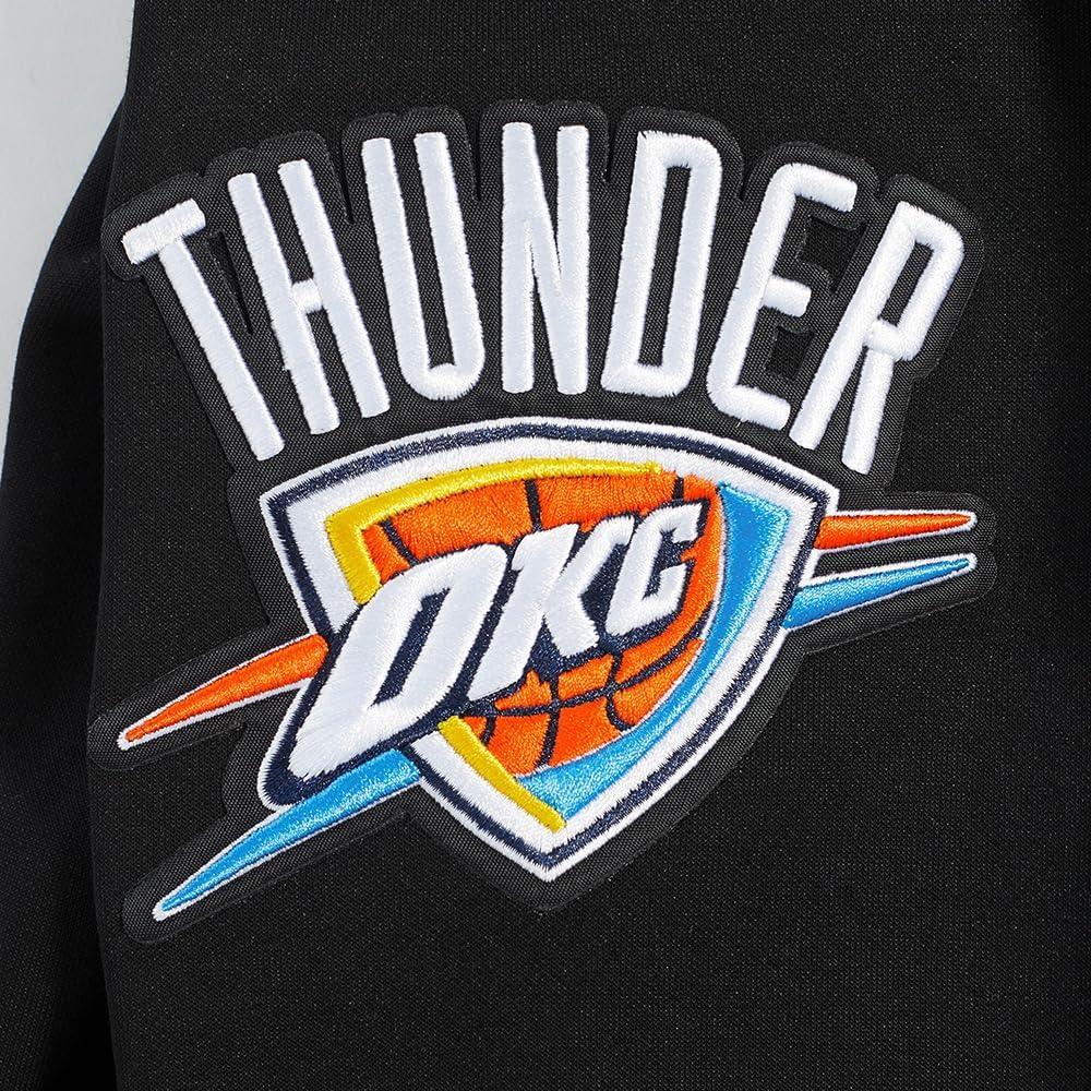 imagePro Standard Mens NBA Classic Chenille Cotton Double Knit Full Zip HoodieBlack