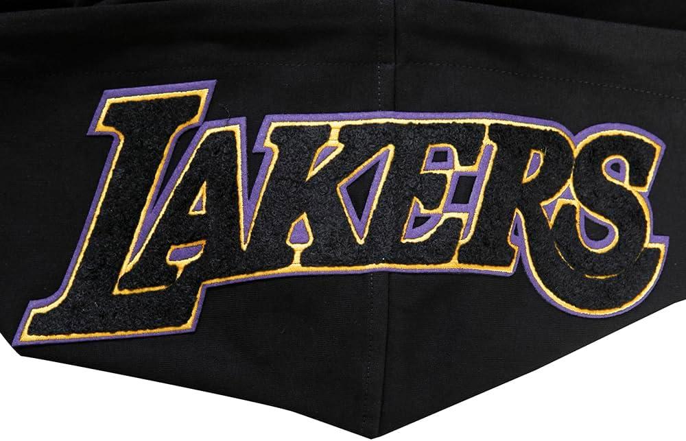 imagePro Standard Mens NBA Classic Chenille Cotton Double Knit Full Zip HoodieBlack