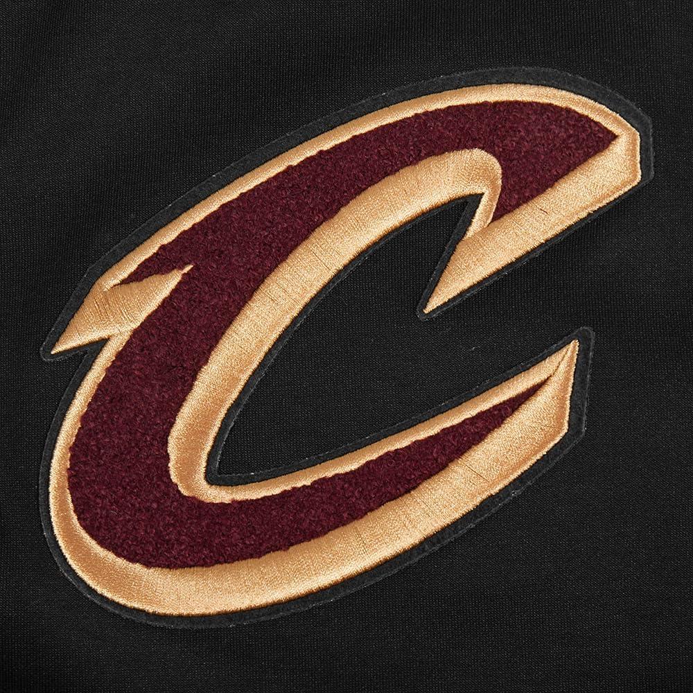 imagePro Standard Mens NBA Classic Chenille Cotton Double Knit Full Zip HoodieBlack