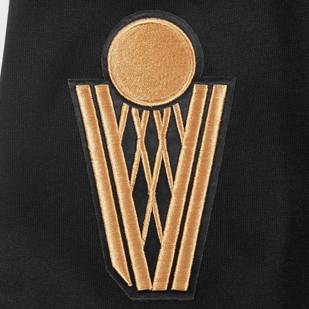 imagePro Standard Mens NBA Classic Chenille Cotton Double Knit Full Zip HoodieBlack