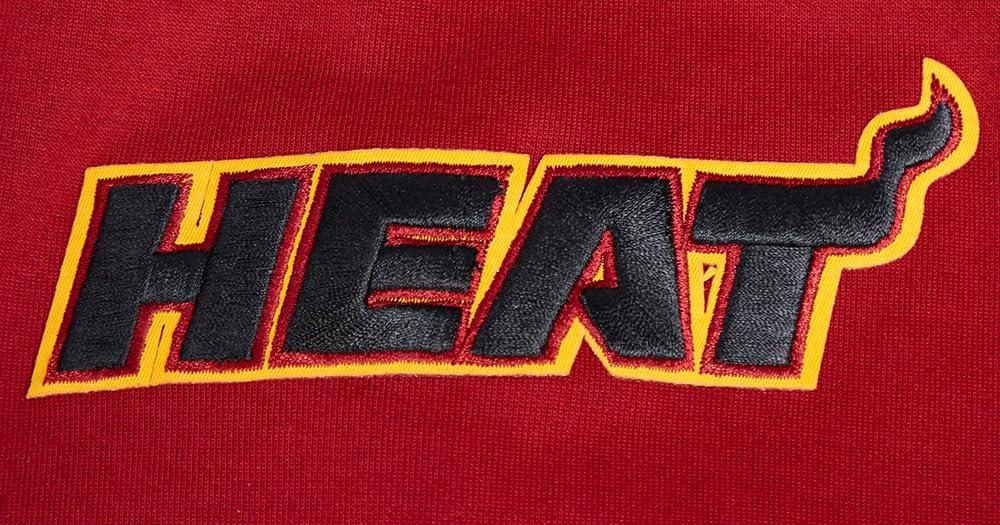 imagePro Standard Mens NBA Classic Chenille Cotton Double Knit Full Zip HoodieCardinal Red