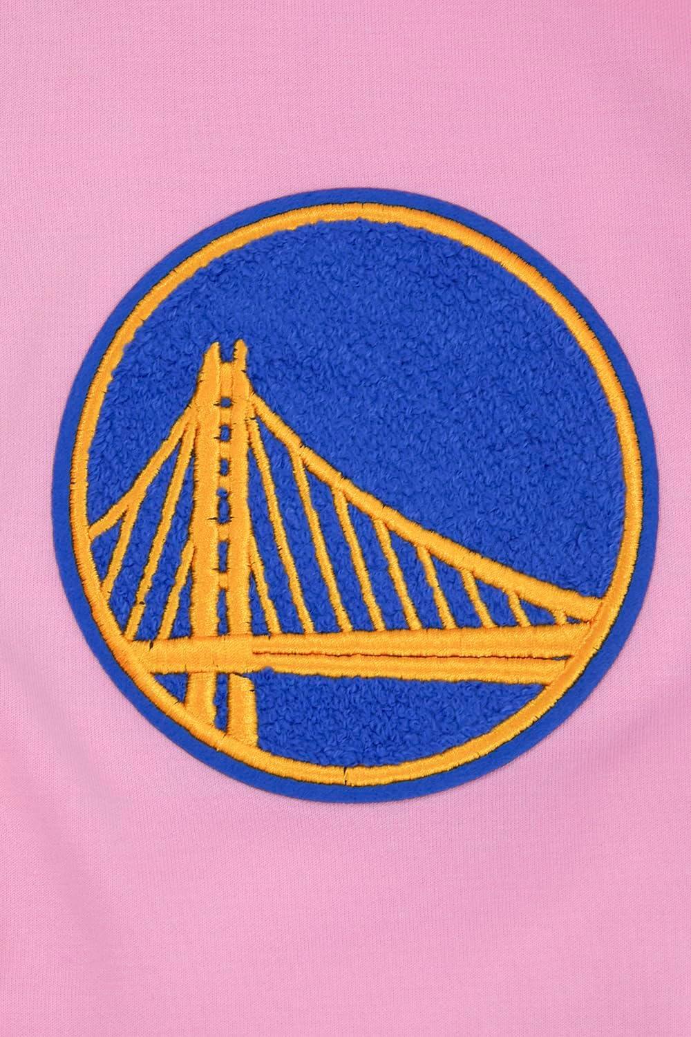 imagePro Standard Mens NBA Classic Chenille Cotton Double Knit Full Zip HoodiePink