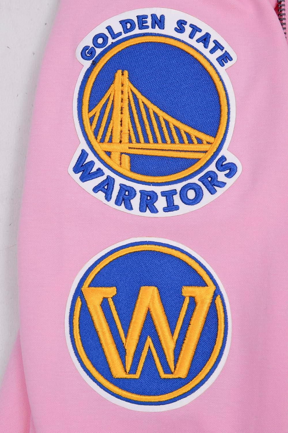 imagePro Standard Mens NBA Classic Chenille Cotton Double Knit Full Zip HoodiePink