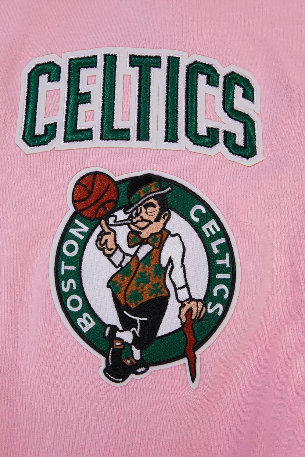 imagePro Standard Mens NBA Classic Chenille Cotton Double Knit Full Zip HoodiePink
