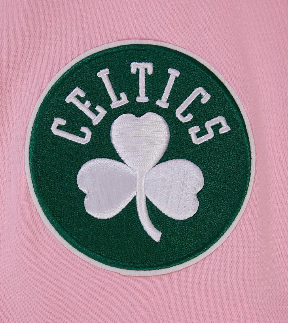 imagePro Standard Mens NBA Classic Chenille Cotton Double Knit Full Zip HoodiePink