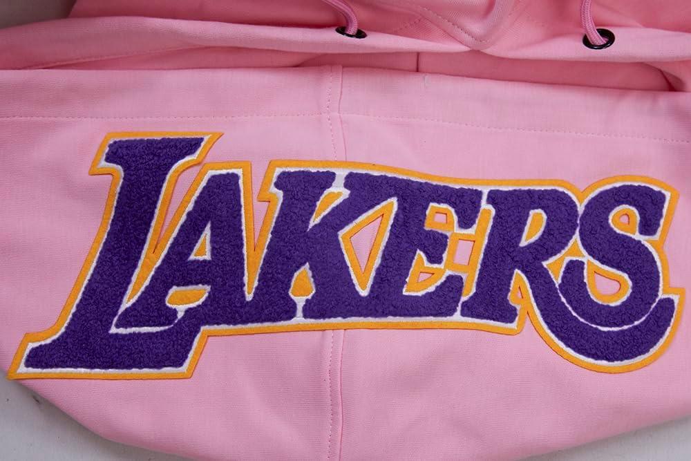 imagePro Standard Mens NBA Classic Chenille Cotton Double Knit Full Zip HoodiePink