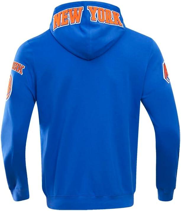 imagePro Standard Mens NBA Classic Chenille Cotton Double Knit Full Zip HoodieRoyal Blue