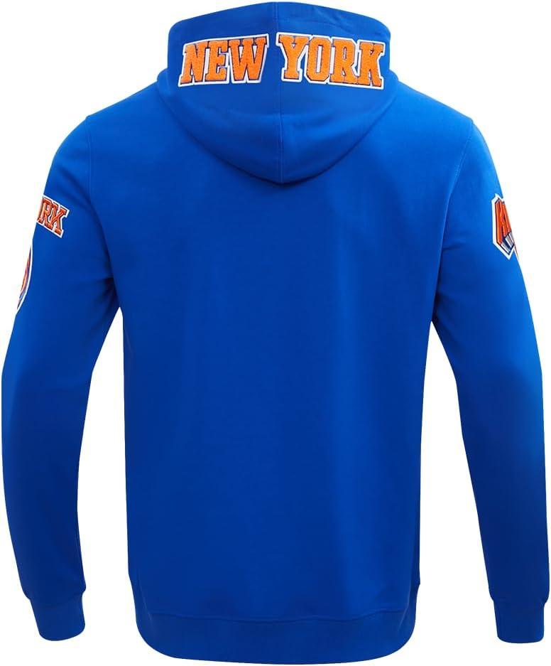imagePro Standard Mens NBA Classic Chenille Cotton Double Knit Full Zip HoodieRoyal Blue