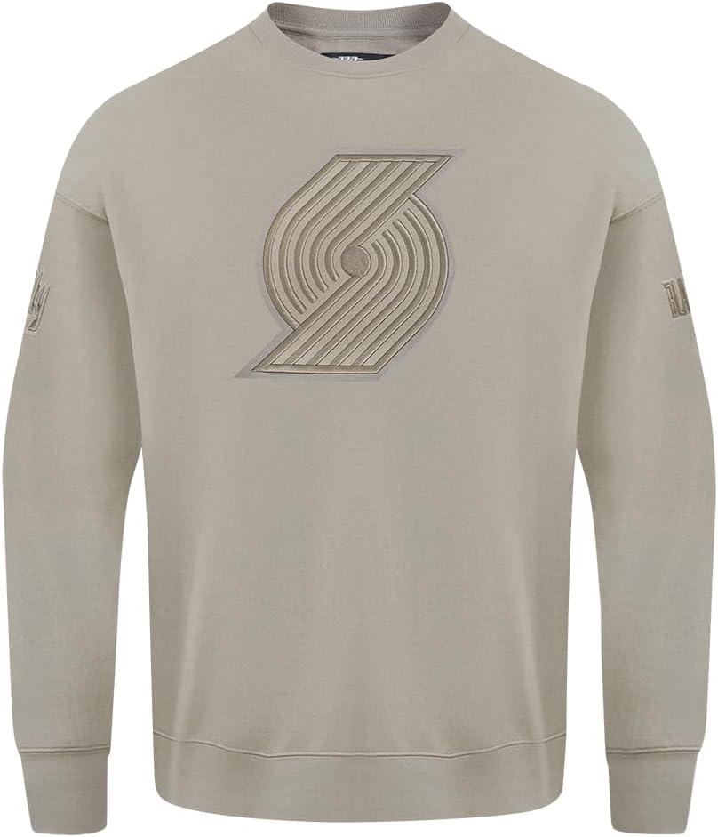 imagePro Standard Mens NBA Classic Chenille Cotton Double Knit Full Zip HoodieWhite