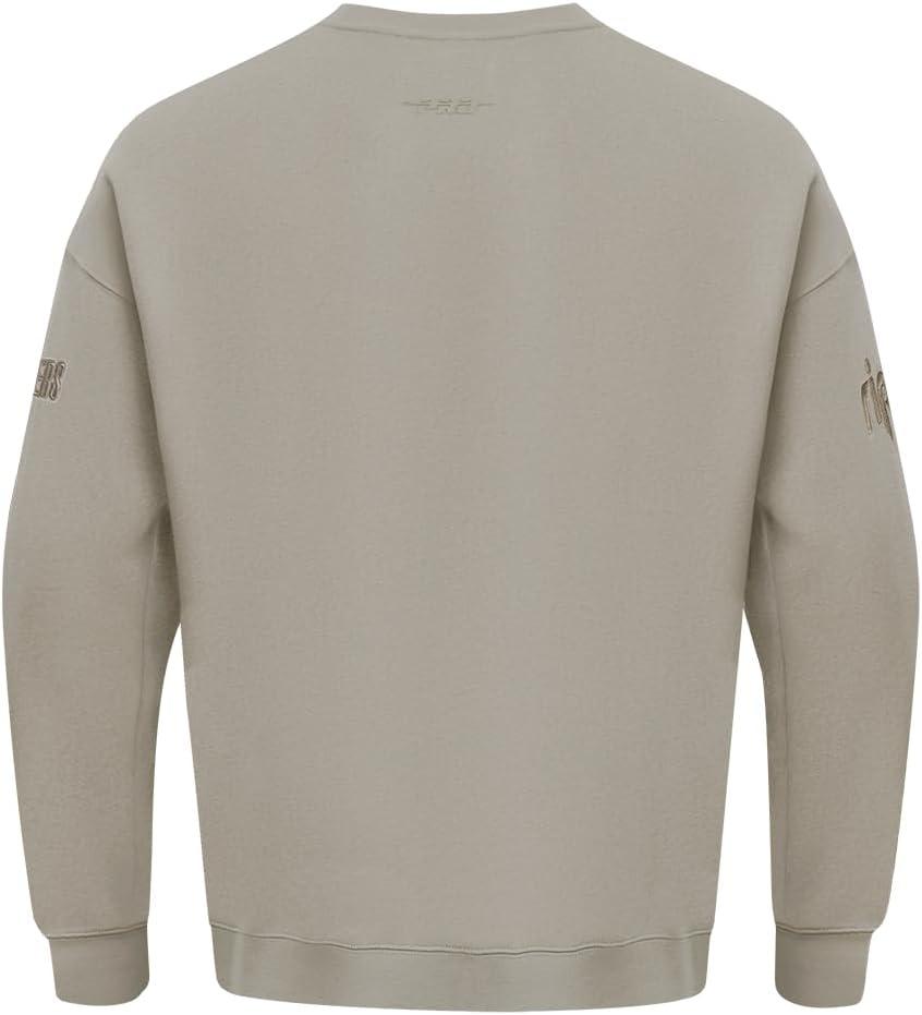 imagePro Standard Mens NBA Classic Chenille Cotton Double Knit Full Zip HoodieWhite