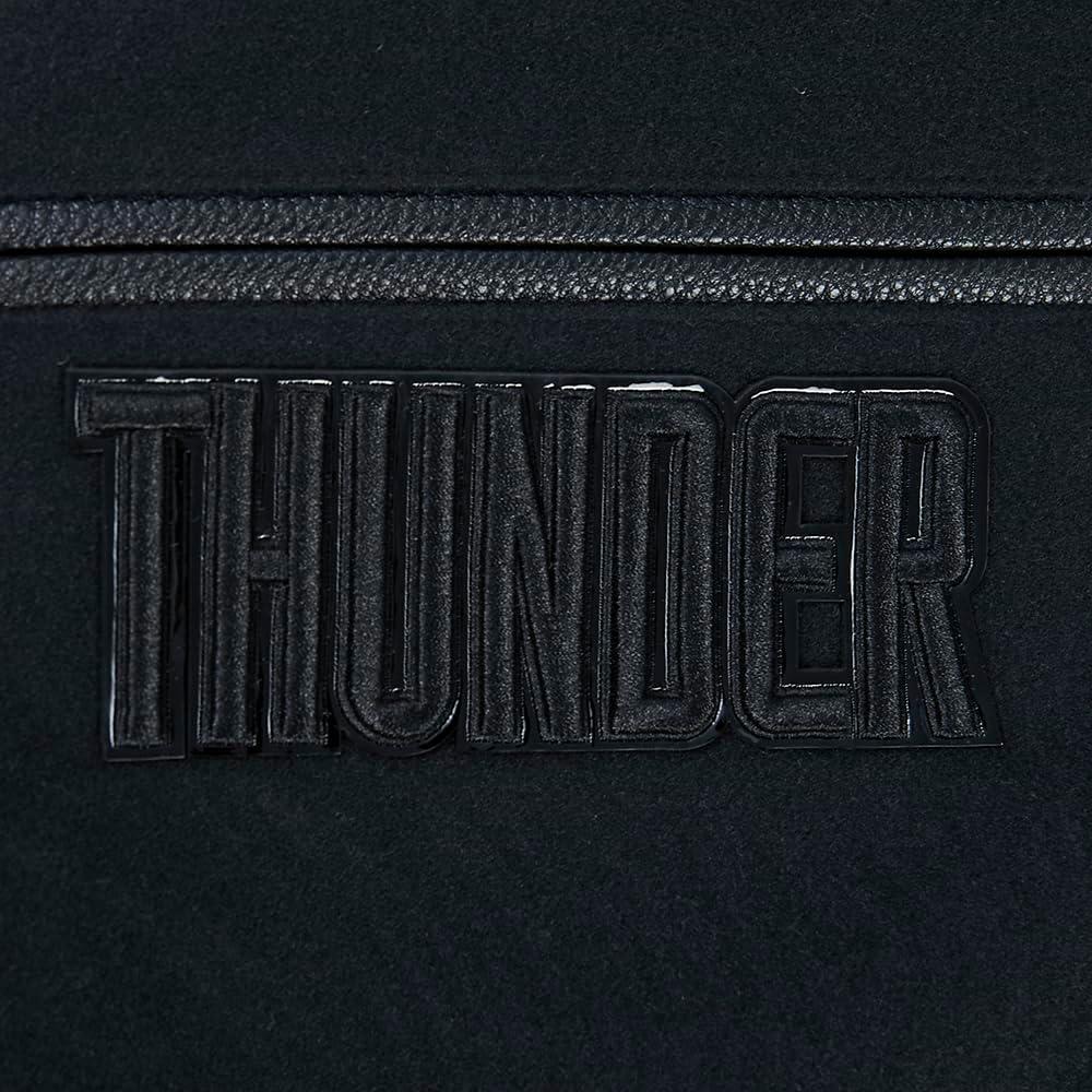 imagePro Standard Mens NBA Classic Triple Black Varsity JacketTriple Black