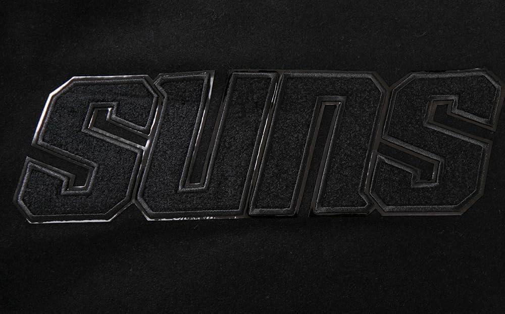 imagePro Standard Mens NBA Classic Triple Black Varsity JacketTriple Black