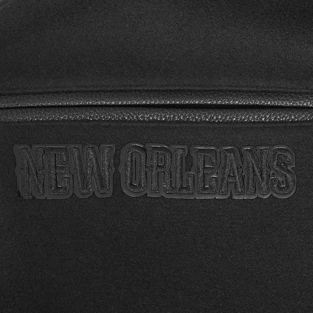 imagePro Standard Mens NBA Classic Triple Black Varsity JacketTriple Black