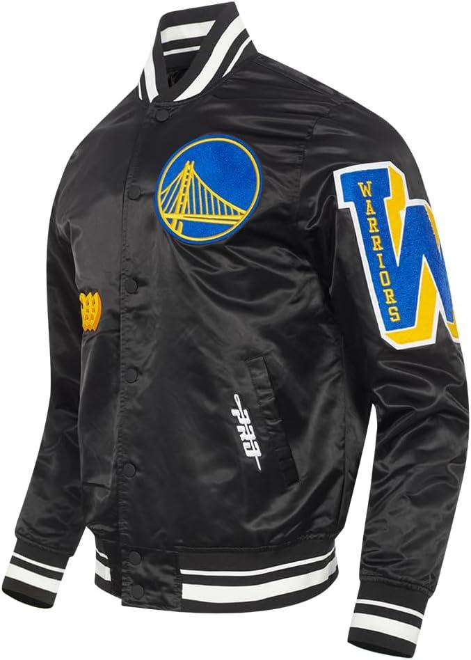 imagePro Standard Mens NBA Old English Satin JacketBlack
