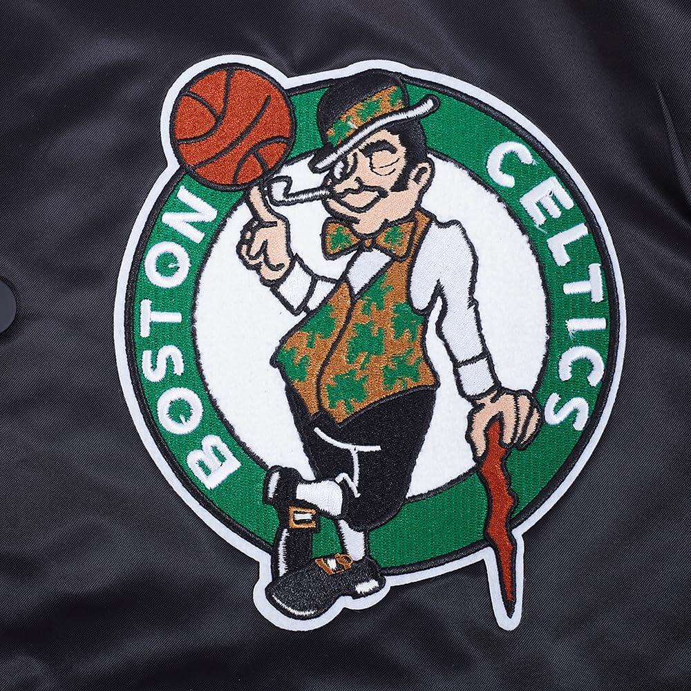 imagePro Standard Mens NBA Old English Satin JacketBlack