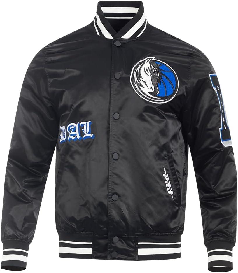 imagePro Standard Mens NBA Old English Satin JacketBlack
