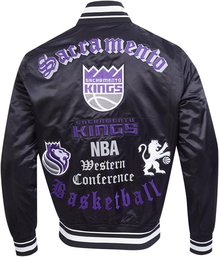imagePro Standard Mens NBA Old English Satin JacketBlack