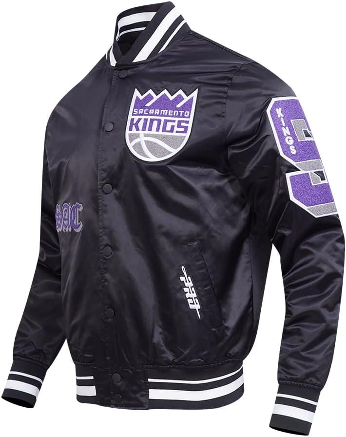 imagePro Standard Mens NBA Old English Satin JacketBlack