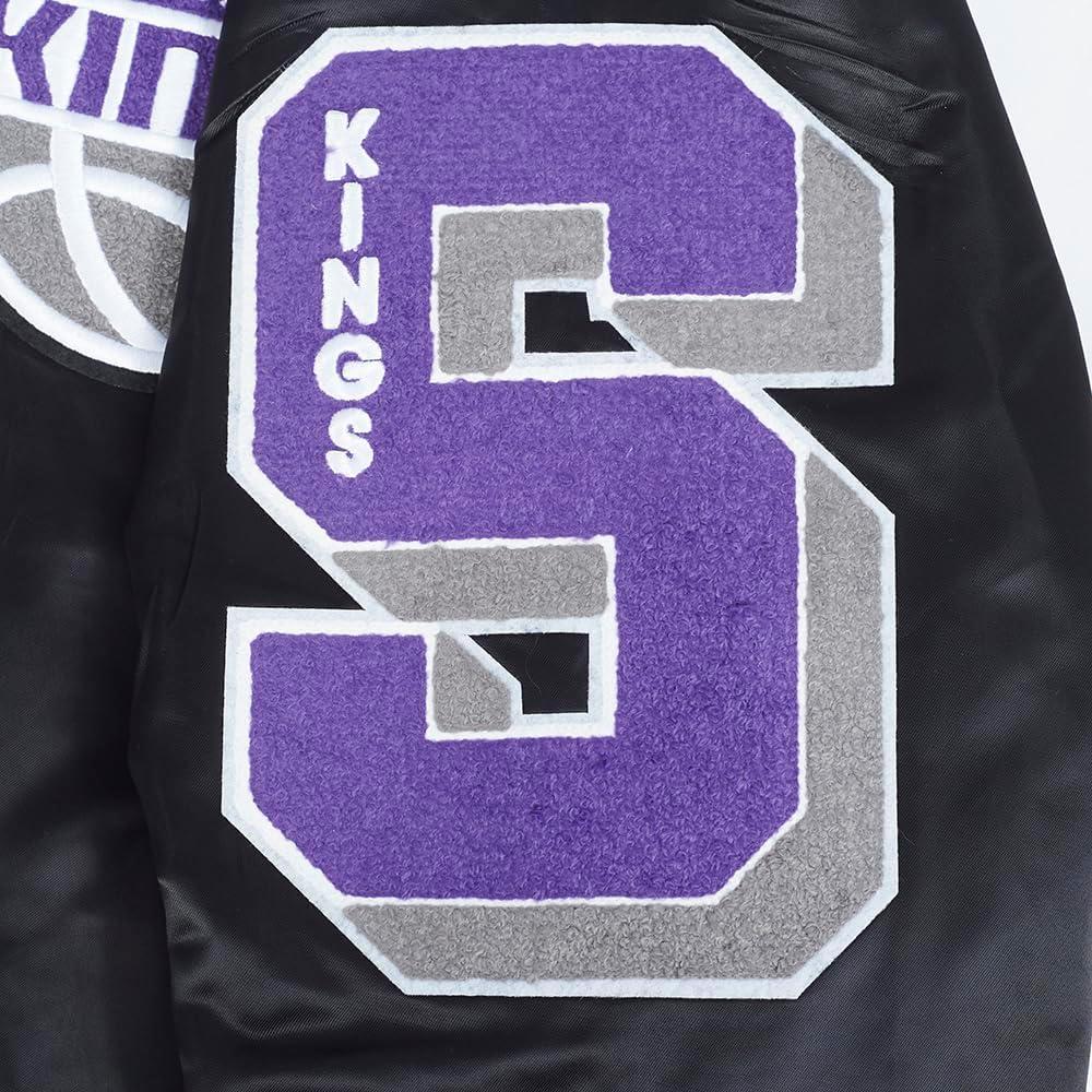 imagePro Standard Mens NBA Old English Satin JacketBlack
