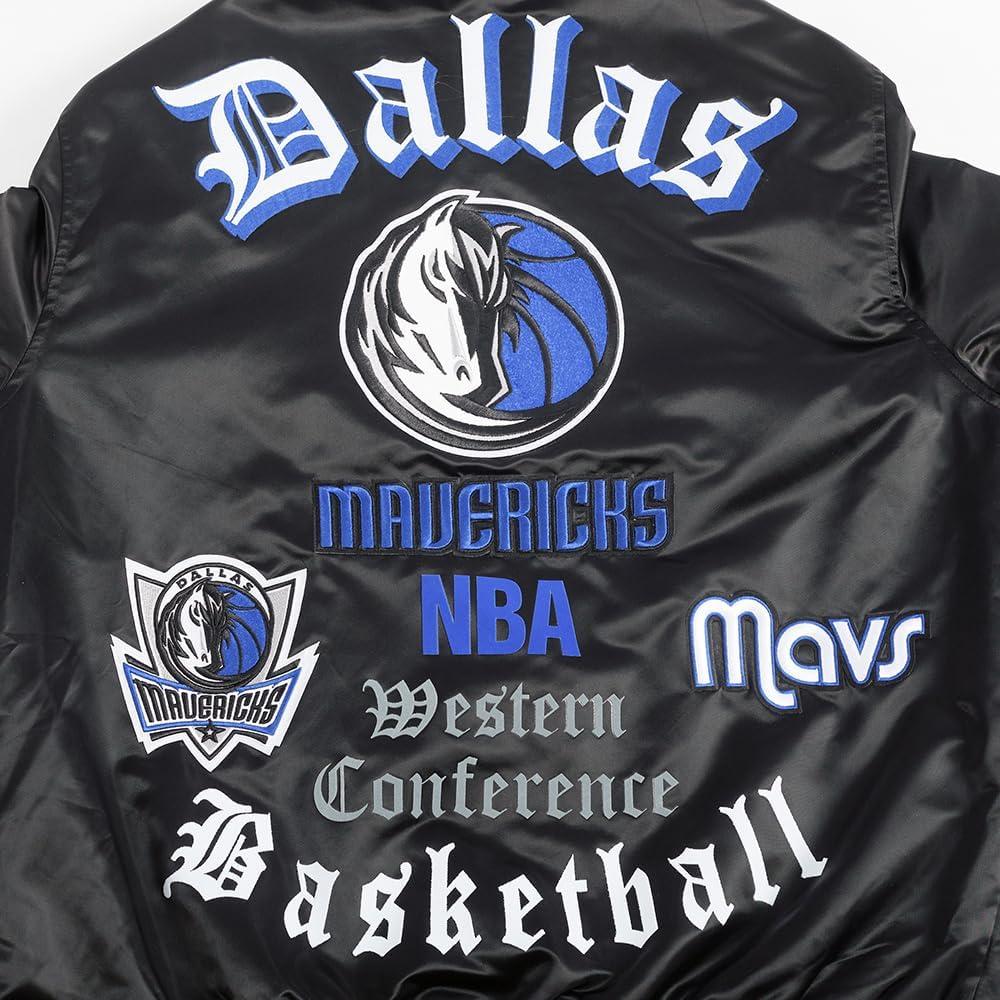 imagePro Standard Mens NBA Old English Satin JacketBlack