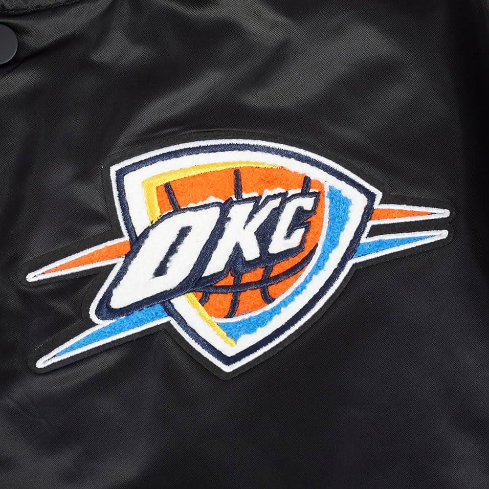imagePro Standard Mens NBA Old English Satin JacketBlack