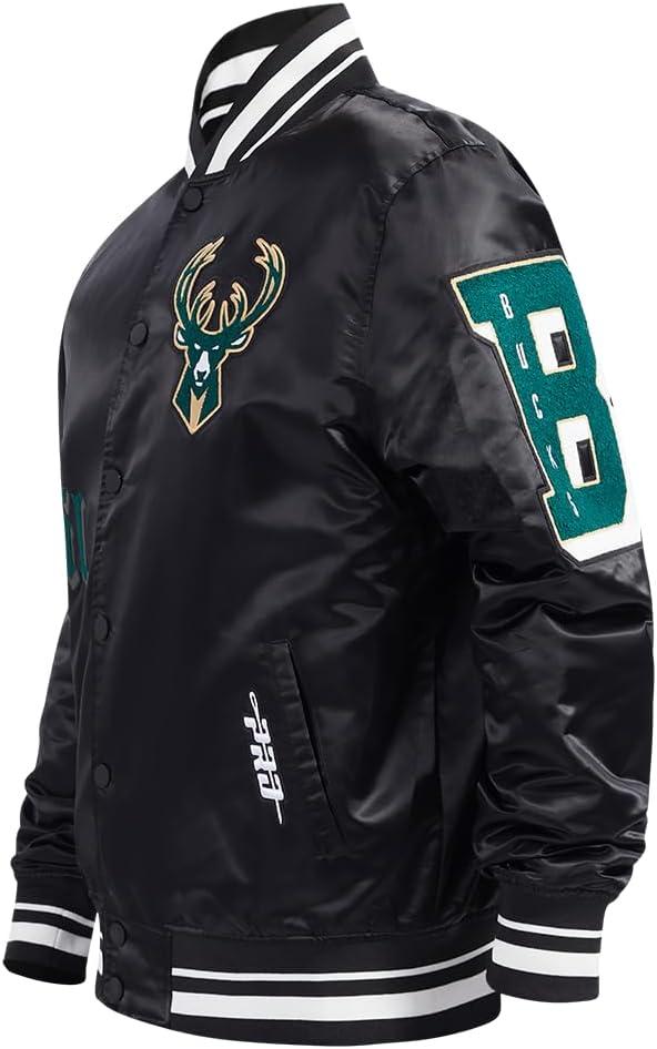 imagePro Standard Mens NBA Old English Satin JacketBlack