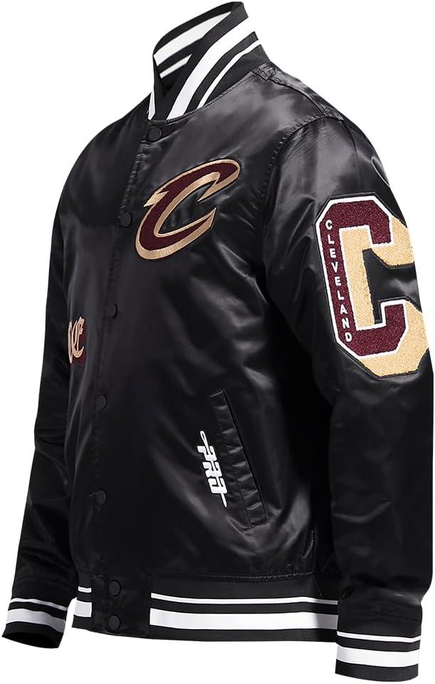 imagePro Standard Mens NBA Old English Satin JacketBlack