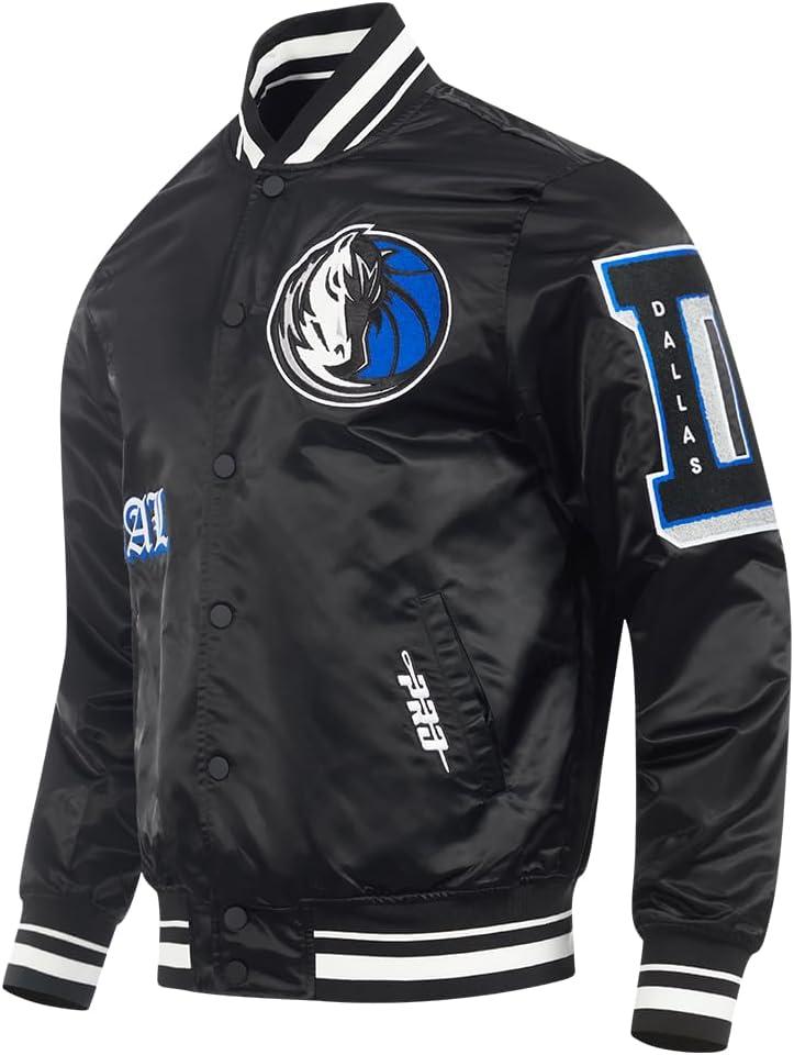 imagePro Standard Mens NBA Old English Satin JacketBlack