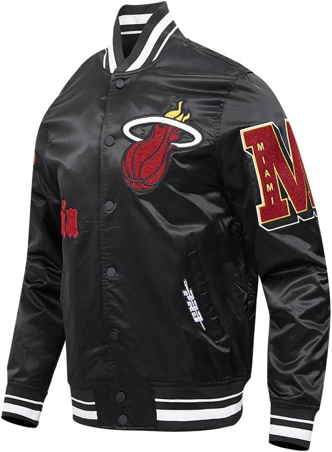 imagePro Standard Mens NBA Old English Satin JacketBlack