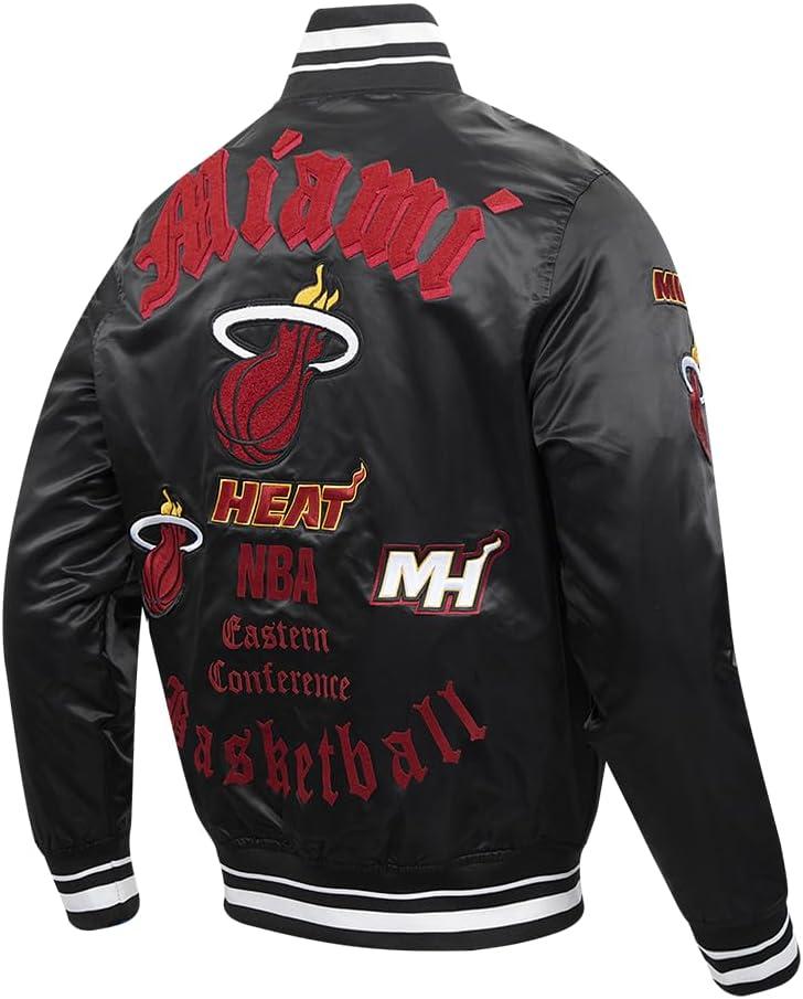 imagePro Standard Mens NBA Old English Satin JacketBlack