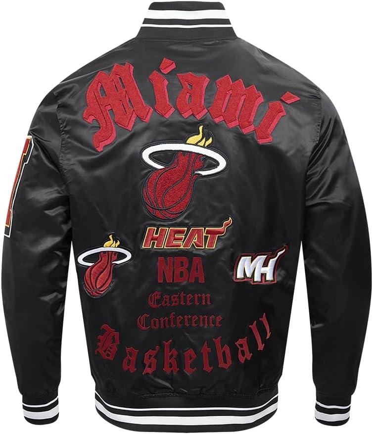 imagePro Standard Mens NBA Old English Satin JacketBlack