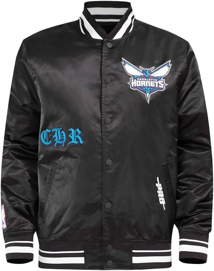 imagePro Standard Mens NBA Old English Satin JacketBlack