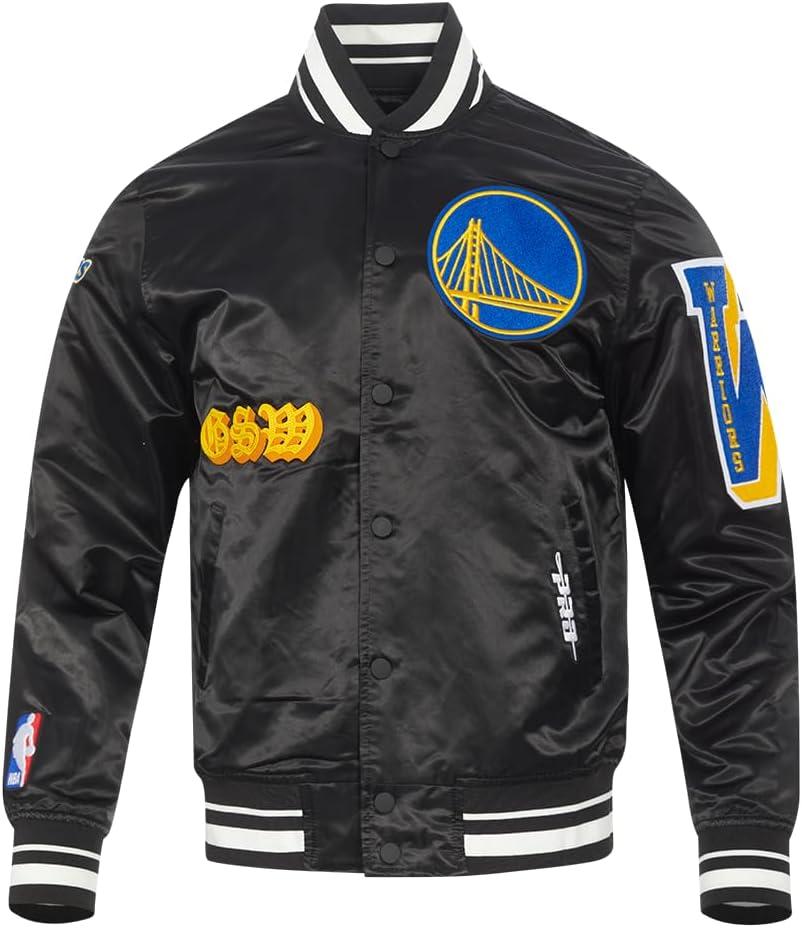 imagePro Standard Mens NBA Old English Satin JacketBlack