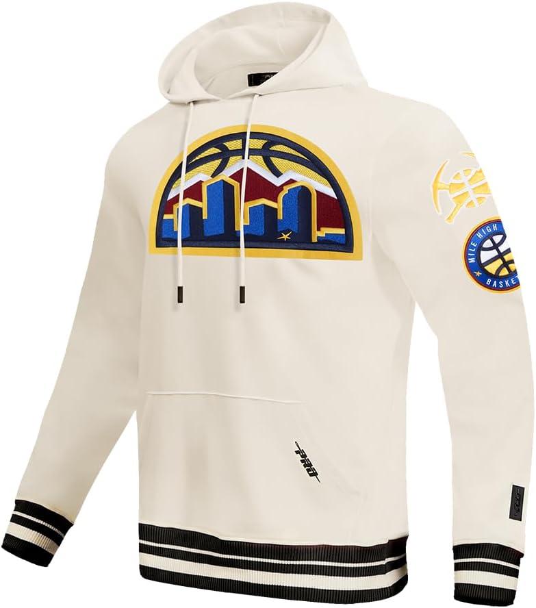 imagePro Standard Mens NBA Retro Classics Pull Over HoodieEggshell Midnight Navy