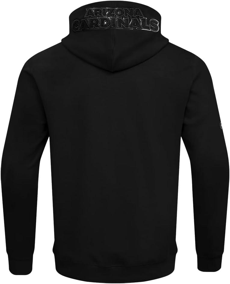imagePro Standard Mens NFL Classic Triple Black Cotton Double Knit Full Zip HoodieBlack