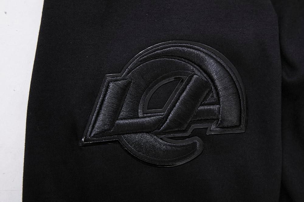 imagePro Standard Mens NFL Classic Triple Black Cotton Double Knit Full Zip HoodieBlack