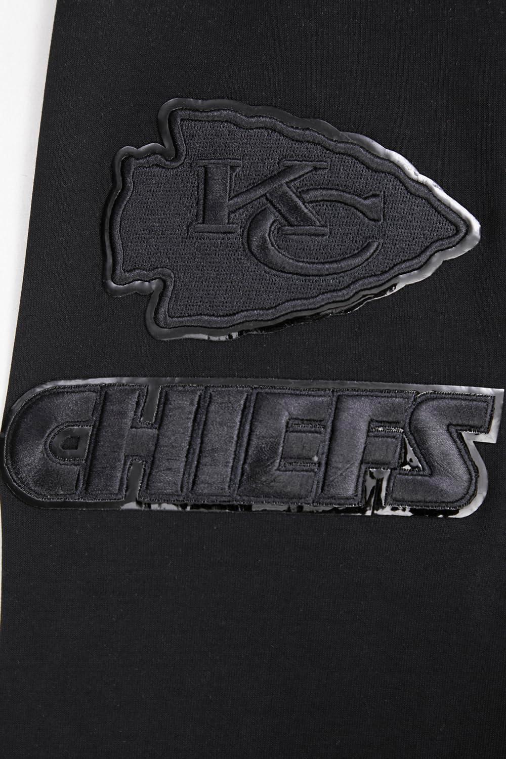 imagePro Standard Mens NFL Classic Triple Black Cotton Double Knit Full Zip HoodieBlack