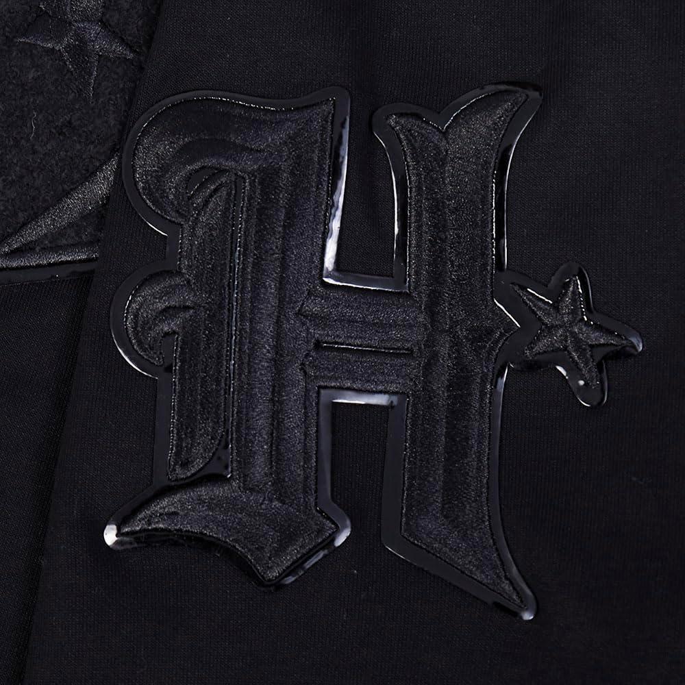 imagePro Standard Mens NFL Classic Triple Black Cotton Double Knit Full Zip HoodieBlack