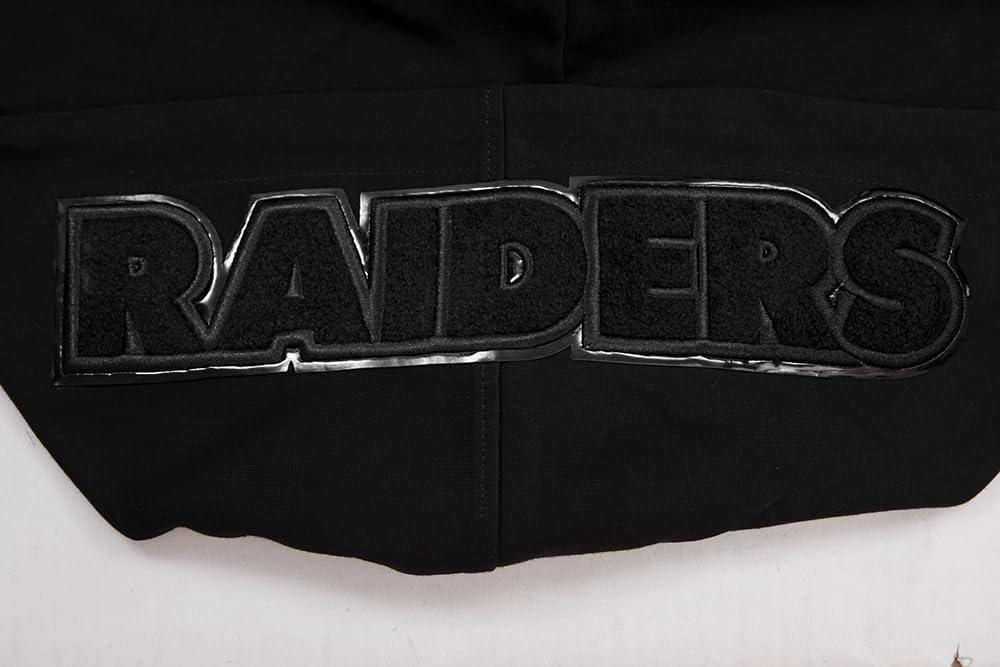 imagePro Standard Mens NFL Classic Triple Black Cotton Double Knit Full Zip HoodieBlack