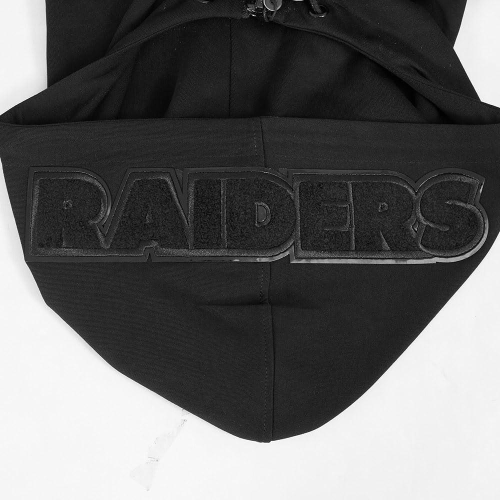 imagePro Standard Mens NFL Classic Triple Black Cotton Double Knit Full Zip HoodieBlack