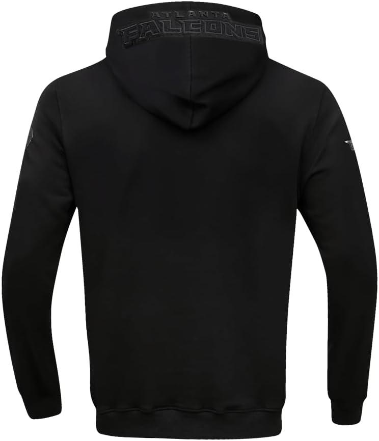 imagePro Standard Mens NFL Classic Triple Black Cotton Double Knit Full Zip HoodieBlack