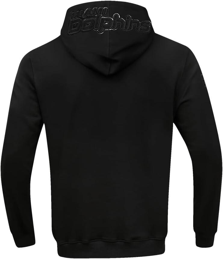 imagePro Standard Mens NFL Classic Triple Black Cotton Double Knit Full Zip HoodieBlack