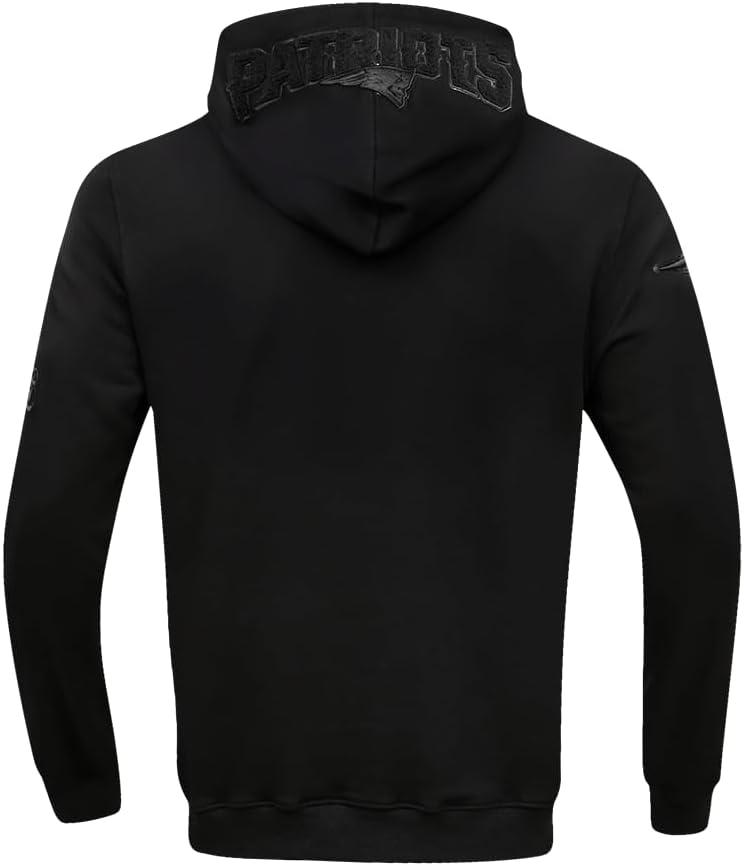 imagePro Standard Mens NFL Classic Triple Black Cotton Double Knit Full Zip HoodieBlack