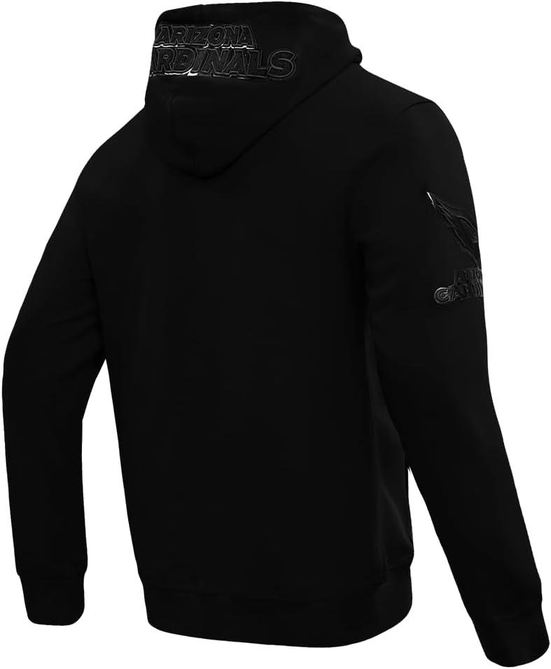 imagePro Standard Mens NFL Classic Triple Black Cotton Double Knit Full Zip HoodieBlack