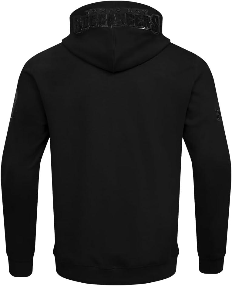 imagePro Standard Mens NFL Classic Triple Black Cotton Double Knit Full Zip HoodieBlack