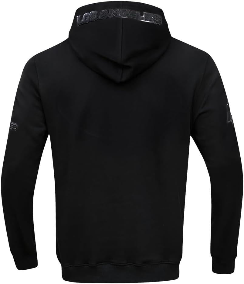 imagePro Standard Mens NFL Classic Triple Black Cotton Double Knit Full Zip HoodieBlack