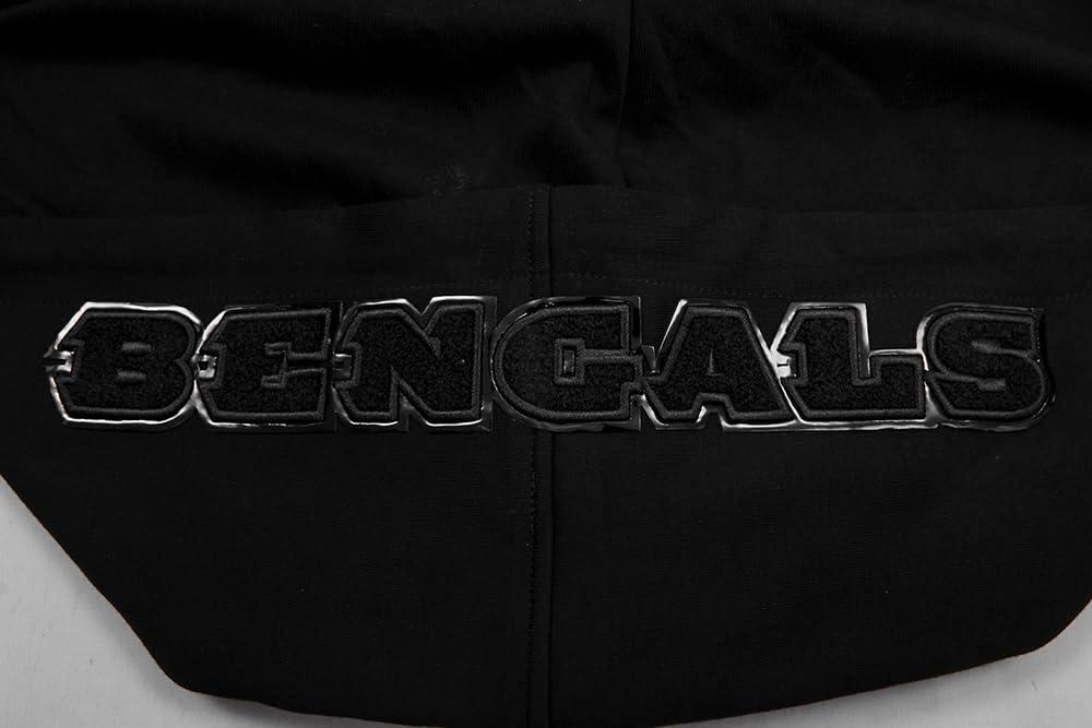 imagePro Standard Mens NFL Classic Triple Black Cotton Double Knit Full Zip HoodieBlack